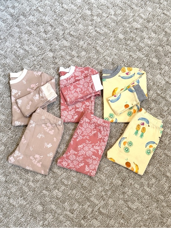Burts Bees Baby Other - Burt’s Bees Toddler Girls’ Spring Floral Organic Pajama Bundle